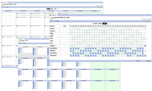 Jahres-, Monats- und Wochenkalender