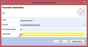 Version 1.9.5 des Clients für das trend-ERP-System – Autostartkennzeichen setzen